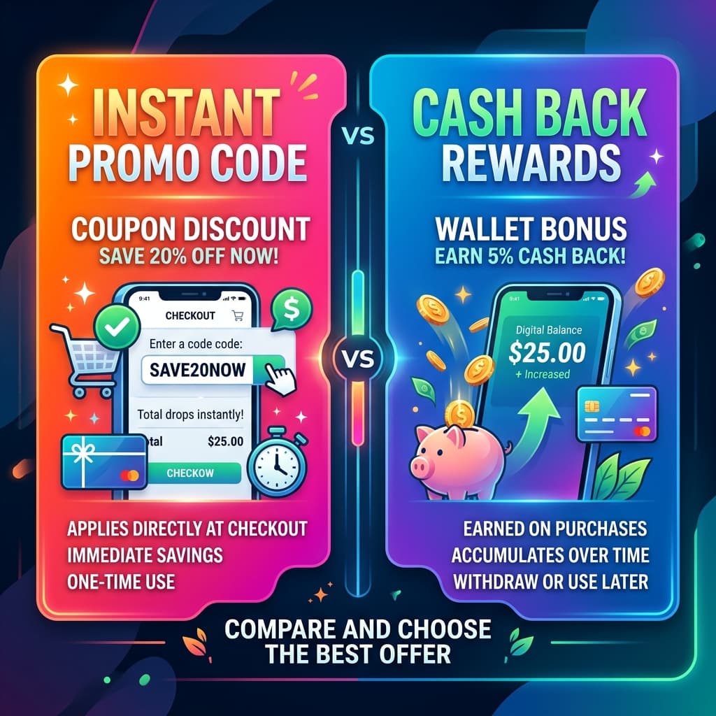 Cash back vs. coupons: which saves you more, and can you stack them?