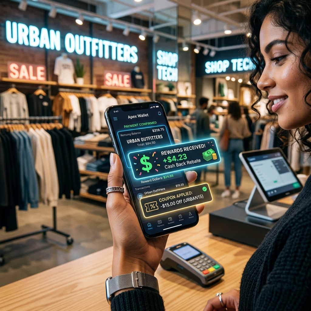 Digital Cash Back Rewards Wallet