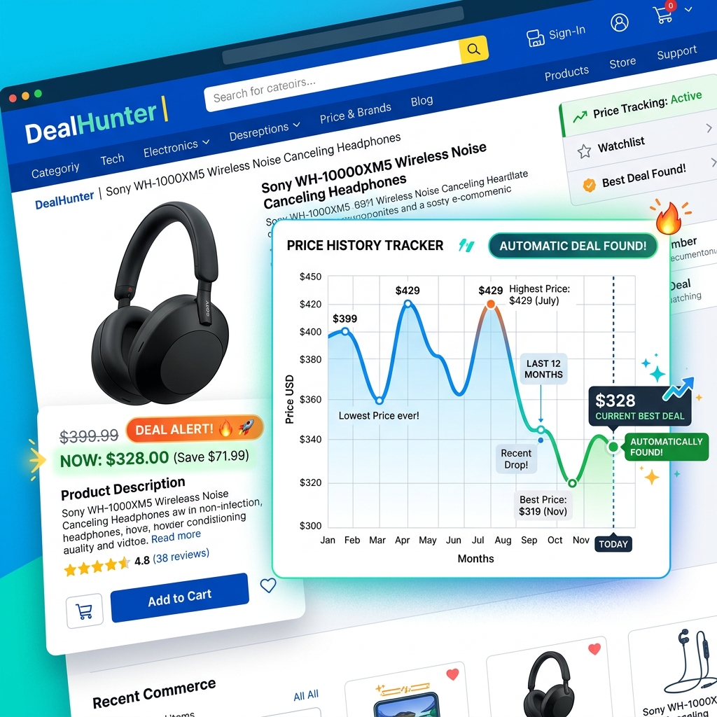 Price History Tracking Graph and Deal Alerts Price History Tracking Graph and Deal Alerts